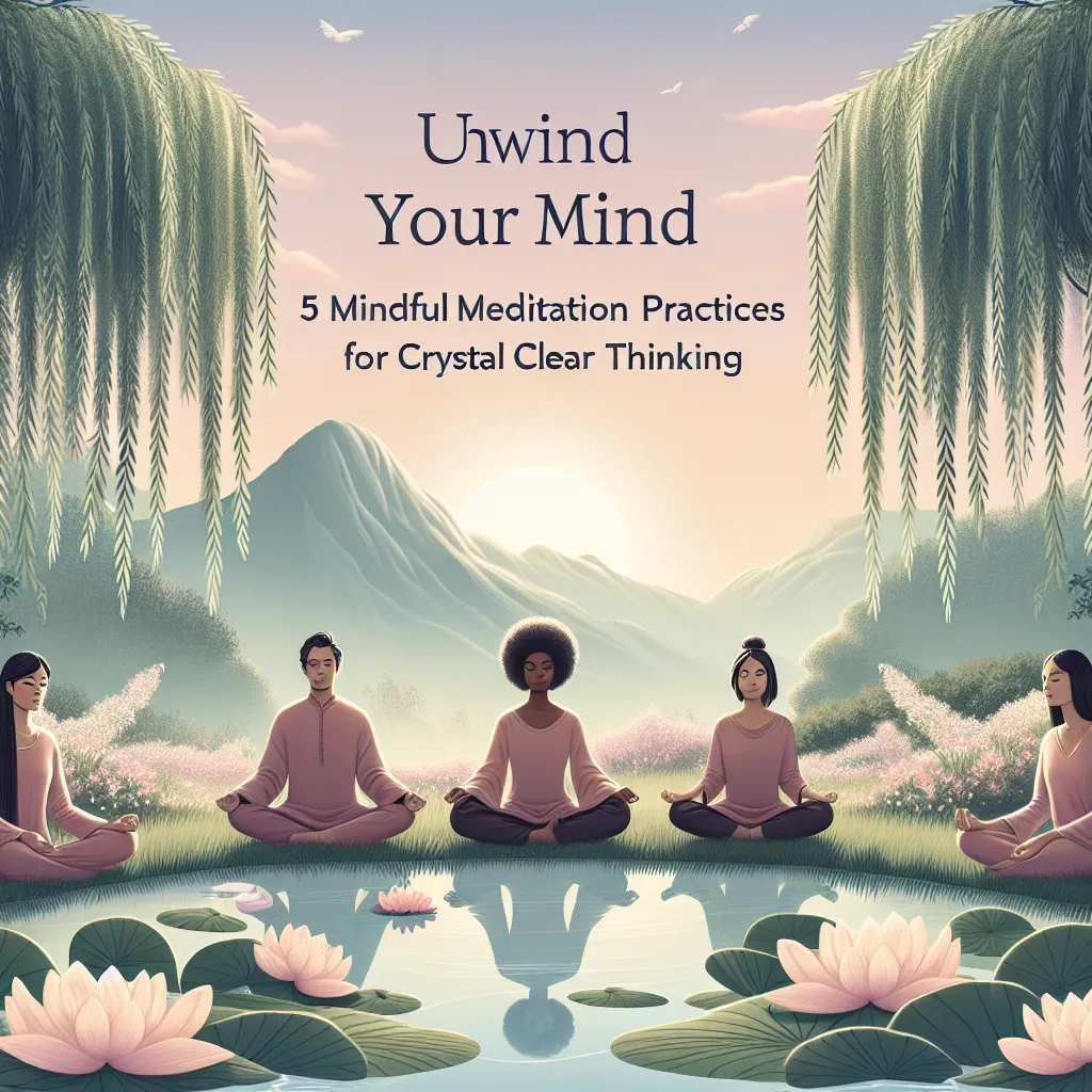 Unwind Your Mind: 5 Mindful Meditation Practices for Crystal Clear Thinking